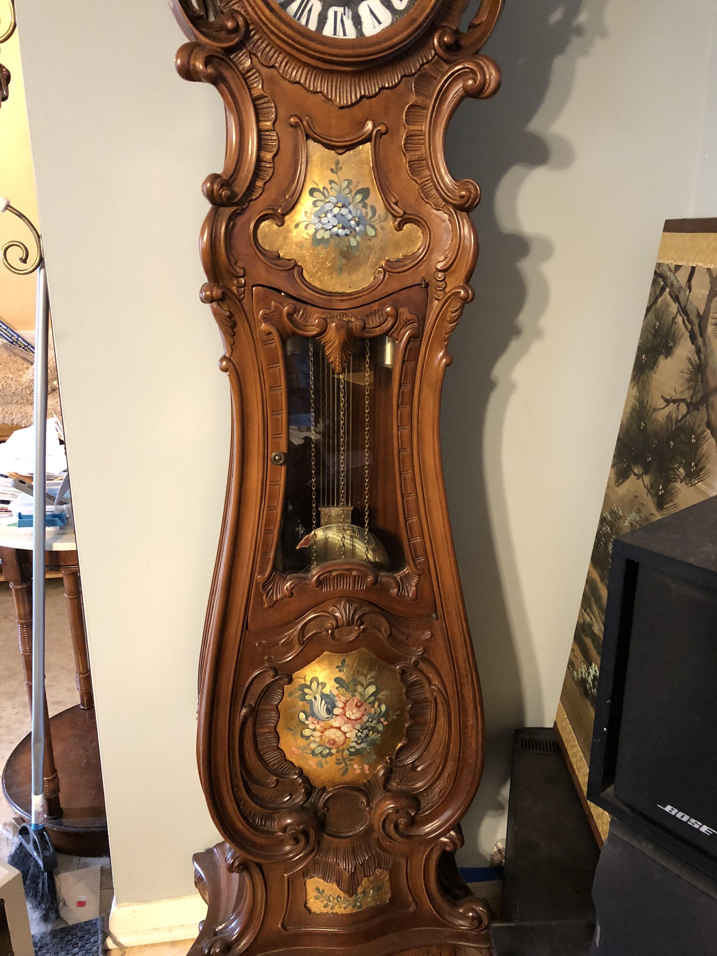 Ornately Carved Grandfather Clock InstAppraisal